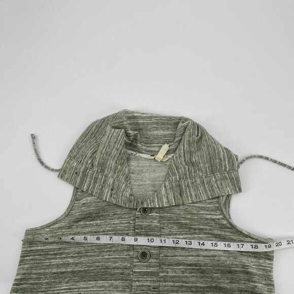 Matilda Jane Out the Door Green Heathered Button Up Vest Womens Size Medium - Picture 6 of 7
